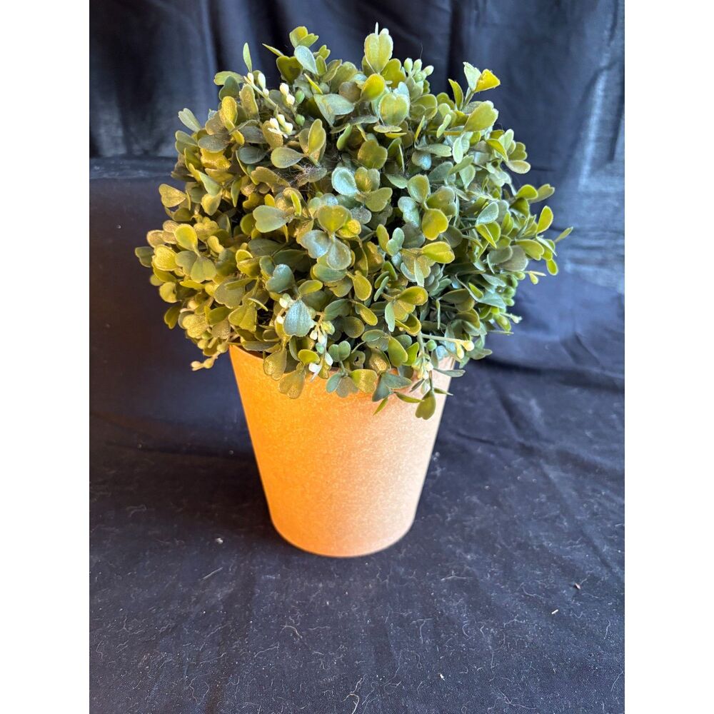Set of 3 Faux Boxwood Topiary Trees Terracotta Style Pots French Country Decor